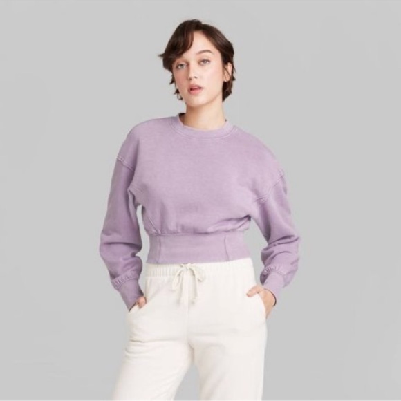 🧡 Wild Fable Sweatsuit Sweatshirt Joggers Bra Tank Target Berry Pink - Picture 2 of 9